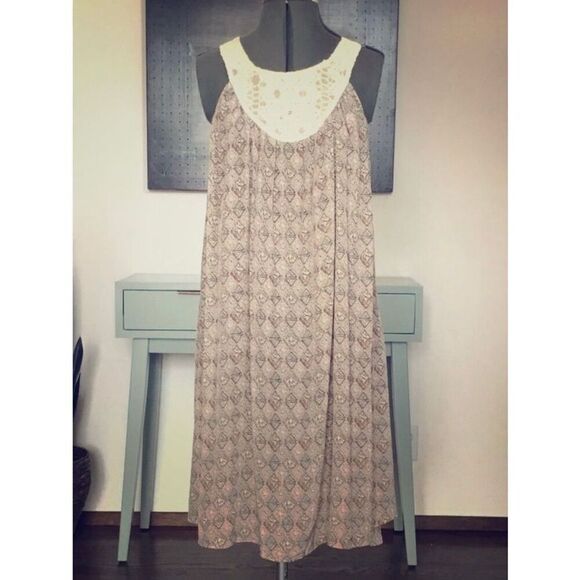 NEW SUNNER Anthropologie Women’s Small Florid Diamonds Dress - Picture 3 of 8